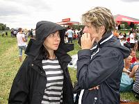  Kleiner Plausch übers Wetter vor dem 2. Lauf.