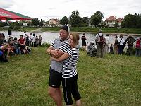  kurz vor dem 3. Lauf. den wir mit einer Bootslänge verloren haben.